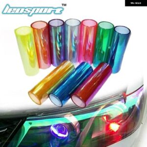 30CM 100CMカメレオン ヘッドライト テールライト ライトティントカメレオンビニールフィルム ステッカー 色 が変化