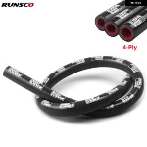 シリコーン ストレートホース ID 12MM /14MM /16MM /19MM 黒クーラントインタークーラー ターボ チューブエアインテーク配管水ホース パイプ 4層