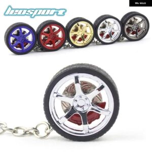 リムホイールキーホルダー ホイール NOS ターボ キーホルダー キーリング金属ブレーキディスク 005