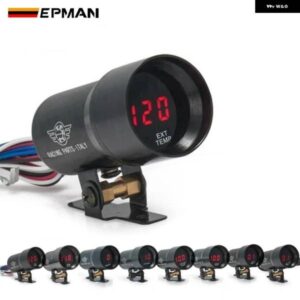 37MM デジタルスモークレンズ排気ガス温度 EGT ゲージ RPM AFR ブーストオイルプレス油/水温ボルト真空ゲージ メーター