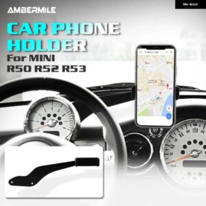 ステアリングホイール 携帯電話ホルダー ミニクーパー R50 R52 R53 室内 装飾 マウントクリック