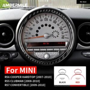 カーボン ミニクーパー ハードトップ R56 クラブマン R55 コンバーチブル R57スピードメーター ラジオボタン フレーム ステッカー トリム
