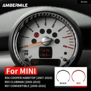 カーボン ミニクーパー ハードトップ R56 クラブマン R55 R57 インテリア トリム カーセンターコンソール スピードメーター カバー ステッカー