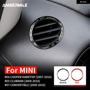 カーボン ミニクーパー ハードトップ R56 クラブマン R55 コンバーチブル R57 曇り止めエアアウトカバー インテリア ステッカー
