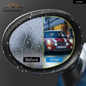 バックミラー フィルムアンチフォグフィルム自動防雨 ステッカー ミニクーパー R55 R56 R57 R61 F54 F55 F56 R60 F60