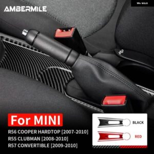 カーボン ミニクーパー ハードトップ R56 クラブマン R55 コンバーチブル R57 水カップホルダー ハンドブレーキパネル ステッカー