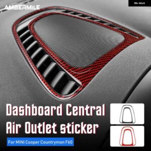 カーボン ミニクーパー F60 カントリーマン インテリア トリム ダッシュボード 中央エアアウトレット ベント カバー ステッカー