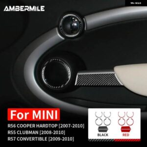 カーボン ミニクーパー ハードトップ R56 クラブマン R55 コンバーチブル R57 ドアハンドル ステッカー インテリア スピーカートリム