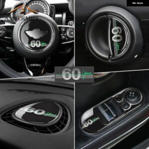 60 周年 ミニクーパー F55 F56 F60 F54 R60 R61 R56 カントリーマン 装飾 スタイリング デカール エポキシ ステッカー