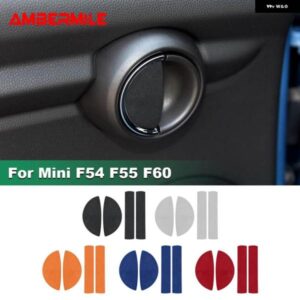 4ピース インテリア ドアハンドル ステッカー ミニクーパー F54 F55 F60 デカール カースタイリング 装飾 イタリアスーパースエード
