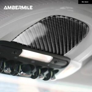 カーボン インテリア 読書灯カバー ステッカー 装飾 ミニクーパー F55 F56 カントリーマン F60