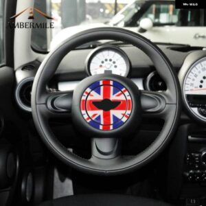 3D ステアリングホイール センター ステッカー 装飾 デカール ミニクーパー カントリーマン R55 R56 R57 R58 R60 R61
