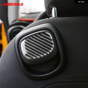 2個 カーボン ミニクーパー F55 F56 インテリア トリム シート ハンドル ステッカー カバー デカール スタイリング