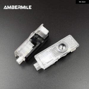 2個 LED ドアシャドウライトレーザーロゴウェルカムライト ミニクーパー ONE JCW R55 R56 R60 F60 カントリーマン