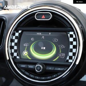 クリスタルエポキシ ミニクーパー カントリーマン F60 コンソール 画面ナビゲーションフレームトリム ステッカー スタイリング