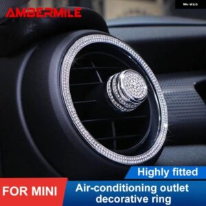 ダッシュボード エアアウトレットノブカバー ベント サークルリング 装飾 ミニクーパー F54 F55 F56 R55 R56 R60