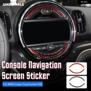 カーボン ミニクーパー カントリーマン F60 JCW インテリア トリム コンソール ナビゲーション画面カバー ステッカー