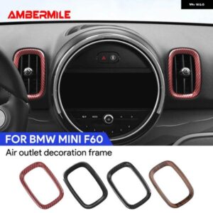 ABS ミニカントリーマン F60 エアアウトレットベント 計器サイドカバー ステッカー 装飾 フレームハウジングトリム シェル 4個