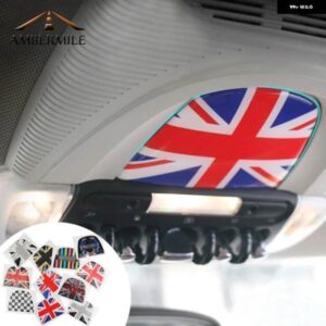 3D 車内ルーフ読書灯 ステッカー カバー ミニクーパー F56 F55 カントリーマン F60 カースタイリング デカール