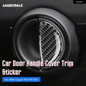 カーボン ミニクーパー F55 クラブマン F54 カントリーマン F60 インテリア ドアハンドルカバー トリム ステッカー