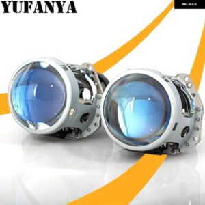 3.0インチ バイキセノンプロジェクターレンズブルーコーティング付き HELLA 5 ヘッドライト 金属ホルダー フィット D1S D2S D3S D4S 新バージョン