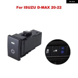 1PC ブルーライト DRL LED スポットライト 電子犬ファン電源バックミラー ダブル テールゲート スイッチ いすゞ D-MAX 20-22