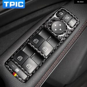カーボン メルセデス W204 W212 AB CE クラス GLE GLA ML GL ドア窓パネル ステッカー インテリア トリム カー