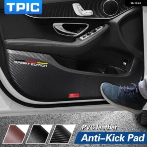 ドアアンチキックパッド ステッカー 超薄型革 PVC ドアサイドエッジフィルム メルセデス W204 W205 W213 C E クラス