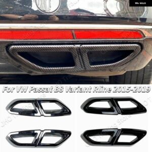 VW パサート B8 バリアント 2015-19 RLINE 車アウトレットテールパイプ マフラー フレームカバー 外装