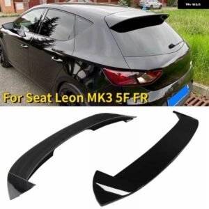 SEAT LEON MK 3 MK3 5F FR スタイル ハッチバック 5 ドア 2012 -2020 ABS 素材 リア スポイラー リップ トランク ウィング 3 ドアには不適
