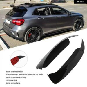 光沢ブラックのリアバンパー スポイラー フィン メルセデス GLA クラス X156 GLA200 260 GLA45 AMGLINE 2013-19用