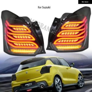 スズキ スモークレンズ LED テールライト スイフト MK5 AZ 2017-2022 リアライト ダイナミック LED ウィンカーランプ ブレ