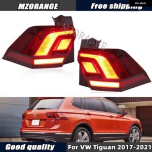 テールライト VW ティグアン 2017-21 LED リアライトと ウィンカーライト ストップブレーキランプドライビングライト