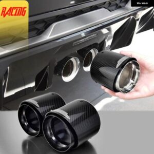 1ピース ブラックカーボン 95MM エキゾースト ヒント新 2021 2022 ミニ銅 F60 JCW カントリーマンモデル