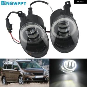 2 X CANバス フォグライト アセンブリ LEDレンズフォグ デイタイム ランニングランプDRL 30W 6000LM 12Vシート アルハンブラ用2010-2016