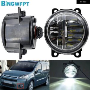 1ペア フォグランプ アセンブリ DRL フォグライト H11 LED 12V ヘッドライト シトロエン ベルランゴ B9 2012-15