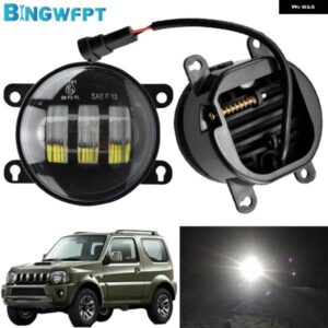 スズキ アルミ ジムニー FJ 35855-2014 DRL LED 12V H11 フォグランプ アセンブリ フォグランプ