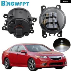 1ペア フォグランプ アセンブリ アキュラ TSX 2011-14 デイタイム ランニングライト フォグライト H11 LED 12V ヘッドライト
