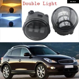 2X LED フロント フォグライト ヘッドライト ドライビングランプ インフィニティ EX EX25 EX35 EX37 2008-13