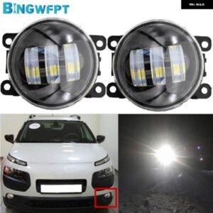 デイタイム ランニングライト フォグランプ H11 LED 12V ヘッドライト シトロエン C4 カクタス 2014 2015 2016 フォグランプ アセンブリ