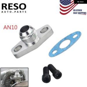 AN10 ターボ オイルフランジリターンドレン アダプターキット GARRETT GT28 GT30 GT35 T25用 2個 M8X1.25MMボルト付き