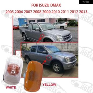 いすゞ DMAX フェンダー ランプサイドランプ信号ランプ 白 2005-13