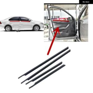 4個 内窓ゴム シュコダ ラピッド 2013-2019 ガラスプロテクター 装飾 ウェザー ストリップ