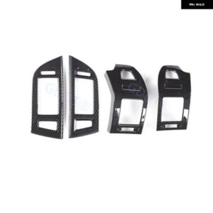 4個 AC カーボンカバー モンテロ V93 V95 車ミドル ダッシュボード エアコンベント アウトレットフレーム ステッカー パジェロ V97 V98