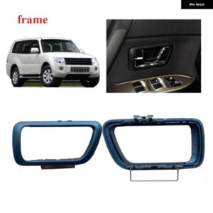 1個 ブラックインナードアハンドルフレーム パジェロ V90 MR655490 インナー 装飾 ロックカバー モンテロ V70 2000-2022 V80
