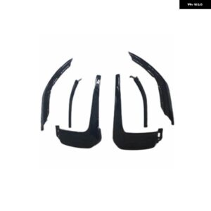 6ピース ブラック デコレーション ストリップ アウトランダー 2013-2020 フロントカバー エアトレック グリル 6407A146 6407A141 アップミドルダウン