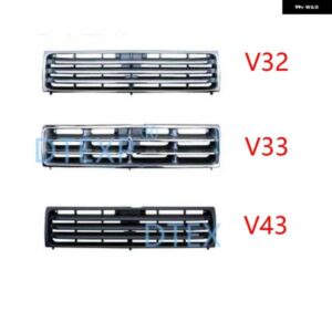 1ピース バンパー ネット パジェロ フロントグリル モンテロ V31 V32 V33 V43 ラジエーターグリルクローム黒 1989 -1999 L4 V6