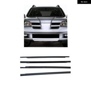 4個 窓ゴム外側アウトランダー CU MR487151 2000-2006 ガラスプロテクター 装飾 ウェザー ストリップ アウトランダー外側
