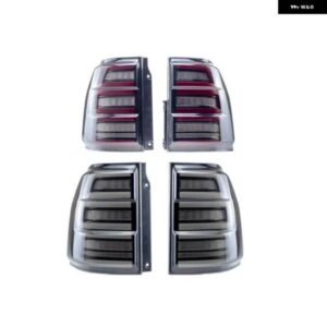 2個 スモークブラック LED テールランプ パジェロ V90 5 ドアランニングブレーキリバース ダイナミック ライト モンテロ ウインカー SHOGUN