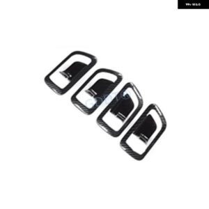 4ピースカーボンインナードアハンドル ステッカー パジェロ V97 V93 ドアロックフレーム モンテロ V98 インナードアボウル V73 2000-2022